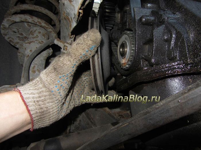 Замена грм на 8 клапанной калине
